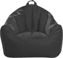 Posh Creations Structured Comfy Bean Bag Chair for Gaming, Reading, and Watching TV, Malibu Lounge, Microsuede - Charcoal Gray by TinyTreasures Baby Boutique