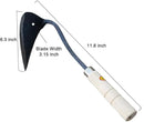 HANSHIN Premium Forged Gardening Hand Plow Hoe, Korean Daejanggan Style Ho-Mi(Weeding Sickle) for EZ Digger Tools, 1 Pack by GreenHaven Gardens