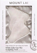 Mount Lai Vitality Qi White Jade Gua Sha Facial Tool – The Imperial Stone of Purity – Patented 5-Sided Professional Sculpting Tool for Lymphatic Drainage, Precision Contouring & Imperial Radiance by CozyNest Decor