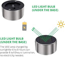 Solar Lights Outdoor Waterproof, Stainless Steel LED Landscape Lighting, Solar Garden Lights Solar Powered, Outdoor Solar Lights for Yard, Pathway, Walkway, Patio , Lawn - 12 Pack ( Cold White ) by CozyNest Decor