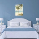 LURENCZH Tropical Beach Canvas Wall Art Seaside Palm Tree Picture Wall Decor Ocean Scenery Painting Prints for Bathroom Decor Framed(Beach-3,28.00" x 42.00") by CozyNest Decor