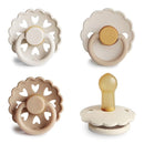 FRIGG Natural Rubber Baby Pacifier 4-Pack Snowflake Dream | Made in Denmark | BPA-Free (6-18 Months) by TinyTreasures Baby Boutique