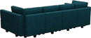 Belffin Modular Sectional Sleeper Sofa Bed Convertible Sectional Couches for Living Room. Peacock Blue Couch by CozyNest Decor