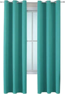 ChrisDowa Grommet Room Darkening Curtains for Bedroom and Living Room - 2 Panels Set Thermal Insulated Blackout Curtains (Teal, 42W x 84L) by CozyNest Decor