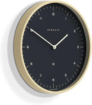 NEWGATE® Mr Clarke Wall Clock | Large Scandi Inspired Plywood Clock | 16 inch | Pale Wood case with Dark Grey dial | Modern Minimalist Design for Kitchen, Living Room or Office by CozyNest Decor
