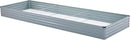 12x4x1FT Galvanized Raised Garden Beds Kit Large Outdoor Metal Gardening Planter Box for Vegetable Elevated Flower Herbs, Gray by GreenHaven Gardens