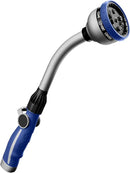 RESTMO Watering Wand Heavy Duty, Metal Garden Hose Wand with 10 Spray Patterns, 15-Inch Long Hose Nozzle Sprayer with Thumb Flow Control, Ideal to Water Hanging Baskets and Shrubs, Blue by GreenHaven Gardens