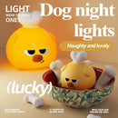 ATSUI Cute LED Night Light for Kids, Squishy Dog Design, 3 Level Dimmable, Food Grade Silicone Construction by TinyTreasures Baby Boutique