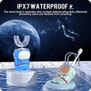 Ultrasonic Kid's U-Shaped Electric Toothbrush, IPX7 Waterproof, Five Cleaning Modes, 60S Smart Reminder (Cartoon Astronaut,Green Ages 6-12) by TinyTreasures Baby Boutique