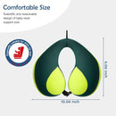 MOOB Neck Pillows for Kids Car & Airplane, Toddler Neck Pillow for Carseat Traveling Gifts for Toddler & Children U-Shape Car Seat Head Travel Neck Pillow Green by TinyTreasures Baby Boutique