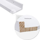 AZSKY Floating Picture Shelves Denver Modern Wall Mount – Long Narrow Picture Ledge - 36 Inch Set of 2 Mounting Hardware Included Pine by CozyNest Decor