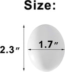 CALPALMY 24 Pieces Hyper-Realistic White Wooden Eggs - 2 Dozen Fake Easter Eggs for Painting, Decorating, Crafting, Pretend Play, Simulation Toys, Fake Food, Nest Box Training by TinyTreasures Baby Boutique