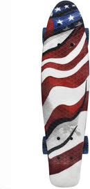 Skateboards Complete 22 Inch Mini Cruiser Retro Skateboard for Kids Boys Youths Beginners by TinyTreasures Baby Boutique