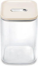 Caraway 4qt Glass Airtight Food Storage Container with Lid – Non-Toxic, BPA-Free Kitchen Storage Container – Stackable, Space-Saving Airtight Container for Dry Goods and More - Cream by CozyNest Decor