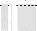 NICETOWN Greyish White Room Darkening Curtain Panels - Window Treatment Thermal Insulated Grommet Room Darkening Curtains/Drapes for Bedroom (2 Panels, 52 by 63, Greyish White) by TinyTreasures Baby Boutique