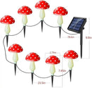 8-Pack Red Solar Mushroom Lamp, 8 Modes, Outdoor Waterproof, for Garden Decor, Christmas, Halloween, Yard, Lawn by CozyNest Decor