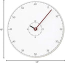 Stephanie Imports Modern Minimalist Thermometer Red Wall Clock by CozyNest Decor