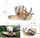 2 Pcs Snail Figurine Miniature Snail Model Realistic Animal Figurines Fairy Garden Micro Landscape Decor by GreenHaven Gardens