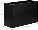 Heavy-Duty Steel Planter Box 38”x12”x30”, Rust-Resistant Large Outdoor & Indoor Plant Container, Metal Garden Box with Drainage Holes & Reinforced Edges by GreenHaven Gardens