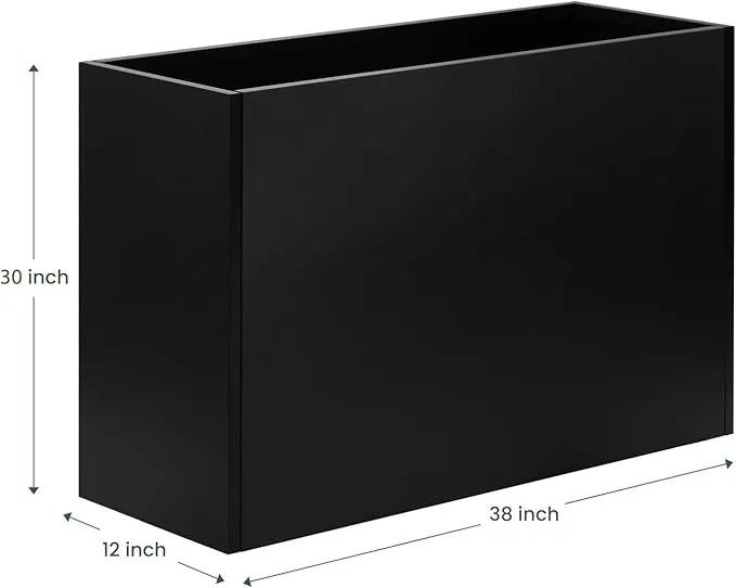 Adjustable Metal Planter Box 38” x 12” x 30”, Steel Garden Box with Smart Drainage, Heavy-Duty Plant Container Powder-Coated Steel - Perfect for Garden, Patio & Balcony Decor, photo 2 of 9