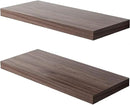 Floating Shelf, Set of 2 Wall Shelf, 30 in W x 12.75 in D x 2 in H Wooden Floating Wall Shelf with Invisible Brackets for Living Room/Bedroom/Bathroom/Kitchen Storage and Decor, Walnut by CozyNest Decor