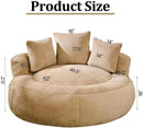 Bean Bag Chair for Adults, Comfortable Bean Bag Sofa with Back Support and Pillows, Giant Bean Bag Chairs Suitable for Living Rooms, Bedrooms and Apartments -Khaki by TinyTreasures Baby Boutique