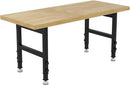 60" Work Bench, Adjustable Height Workbench, Heavy-Duty Thicker Work Table, 2000 LBS Load Capacity Workstation for Garage, Workshop, Office, Home by GreenHaven Gardens