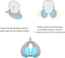 MOOB Carseat Pillow for Toddlers,Pillow for Baby Car Seat Comfortably Designed for Head, Neck, and Chin Support - Kids Neck Pillows for Travel Gifts for Toddler/Child/Kids,Yellow + Grey Blue by TinyTreasures Baby Boutique