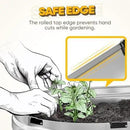 KING BIRD Raised Garden Bed Kit 2025 Upgraded Quick-Setup Galvanized Planter Garden Box Outdoor for Gardening, Vegetables, Flowers, 74x36x12 in, Silver by GreenHaven Gardens