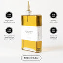 Molimoli Olive Oil Dispenser Bottle for Kitchen, Automatic Pourer, Glass Thin Bottle Dispenser for Kitchen, Olive Oil Cruet, | Set of 2 - Gold by CozyNest Decor