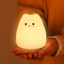 ZKLiLi Cat Night Light for Kids,Cute Night Lamp for Nursery,Squishy Silicone Cat Touch Lights Portable, Gift for Birthday and Christmas for Kids Baby Children by TinyTreasures Baby Boutique