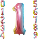 GOER Gold Foil Balloons Number 1,Huge Number Balloons for 1st Birthday Party Supplies Anniversary Decorations (3 pcs,42 inch,32 inch,16inch) by TinyTreasures Baby Boutique