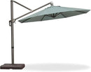 PURPLE LEAF 10FT Cantilever Patio Umbrella with 360-degree Rotation Aluminum Round Outdoor Offset Handing Umbrella for Patio Pool, Sprout Green by GreenHaven Gardens