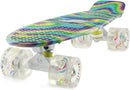 Skateboards Complete 22 Inch Mini Cruiser Retro Skateboard for Kids Boys Youths Beginners by TinyTreasures Baby Boutique