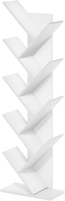 Furinno Tree Bookshelf 9-Tier Floor Standing Tree Bookcase, White by TinyTreasures Baby Boutique