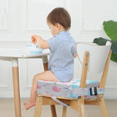 Toddler Booster Seat for Dining Table,4 Inches Washable Double Safer Straps Non-Slip Bottom Booster Seat Dining for Kids, Portable Travel High Density Sponge Detachable Increasing Cushion for Child. by TinyTreasures Baby Boutique