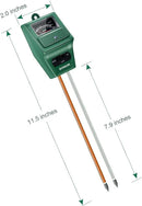 Soil pH Meter, MS02 3-in-1 Soil Moisture/Light/pH Tester Gardening Tool Kits for Plant Care, Great for Garden, Lawn, Farm, Indoor & Outdoor Use (Green) by GreenHaven Gardens