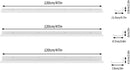 Giftgarden 47 Inch White Floating Shelves for Wall Mount, Modern Long Wood Wall Shelf Ledge for Bathroom Bedroom Living Room Kitchen Nursery Storage, Set of 3 Different Sizes by CozyNest Decor