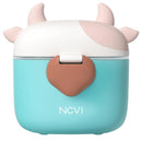 NCVI Baby Formula Dispenser On The Go, Formula Container To Go, Formula Holder for Travel, Outdoor Picnic with Baby Infant, Portable Container for Milk Powder, Snacks, Candy, Fruits (Green) by TinyTreasures Baby Boutique