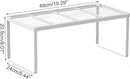 Kitchen Cabinet Storage Shelf Stackable Wire Spice Rack Organizer Heavy Duty Space Saver for Bathroom Bedroom Closet Laundry Room Office Countertop - White, Pack 1 by CozyNest Decor