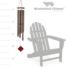 Woodstock Chimes Neptune Wind Chime for Outside 54" Large Bronze, Deep Tone Sound for Outdoor Garden, Patio, Porch Decor, Encore Collection DCB54 by CozyNest Decor