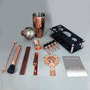 14-Piece Cocktail Shaker Set Bartender Kit with Black Stand, Bar Tool Set for Drink Mixing Bartending Kit Bar Sets Accessories: 750ml(25oz) Shaker, Jigger, Muddler, Cocktail Recipes (Rose Gold) by CozyNest Decor