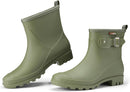 HISEA Women's Ankle Rain Boots Waterproof, Fashion Short Garden Shoes Anti-slip for Women with Comfortable Insole by GreenHaven Gardens