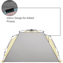 Oileus XX-Large Pop Up Beach Tent Sun Shelter for 5-6 Person Portable Sun Shade Instant Tent for Beach with Carrying Bag, Stakes, 6 Sand Pockets, Anti UV for Fishing Hiking Camping Khaki by TinyTreasures Baby Boutique