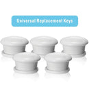 Baby Proofing Magnetic Cabinet Locks Child Proof Extra Magnet (5 Pack) Universal Replacement Keys for Magnetic Locking System - Baby Safety Latch for Drawers and Cabinet - 5 Key Holders Included by TinyTreasures Baby Boutique