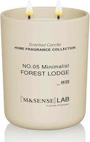 M&SENSE Natural Soy Candle| Forest Lodge | 16.6 oz, 95H Burn | Minimalist Scented Candle for Relaxation, Gifting, Home Décor | for Bedroom, Office, Party Large by CozyNest Decor