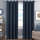H.VERSAILTEX Ultra Thick and Soft Blackout Curtains for Bedroom, Room Darkening Thermal Insulated Extra Long Curtains/Drapes, Privacy Curtain Panels (52 Inch by 108 Inch, Navy Blue, 2 Panels) by CozyNest Decor