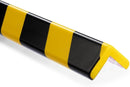 L-Shaped/Circular Edge Protector – 19" Durable Polyurethane Foam, High-Visibility Yellow/Black Stripes & Corner Safety Bumper for Impact Protection by TinyTreasures Baby Boutique