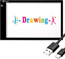Light Box Drawing Pad, Tracing Board with Type-C Charge Cable and Brightness Adjustable for Artists, AnimationDrawing, Sketching, Animation, X-ray Viewing (FR-A4-P-black) by TinyTreasures Baby Boutique