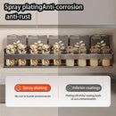 Spice Rack wall mounted 2 Pack,Suction Cups Spice Organizer for Cabinet,Large Capacity Metal Spice Shelf for Kitchen Cabinet, Pantry Doors, Bathroom, Shower, Home Decor(11.8 inch) by CozyNest Decor